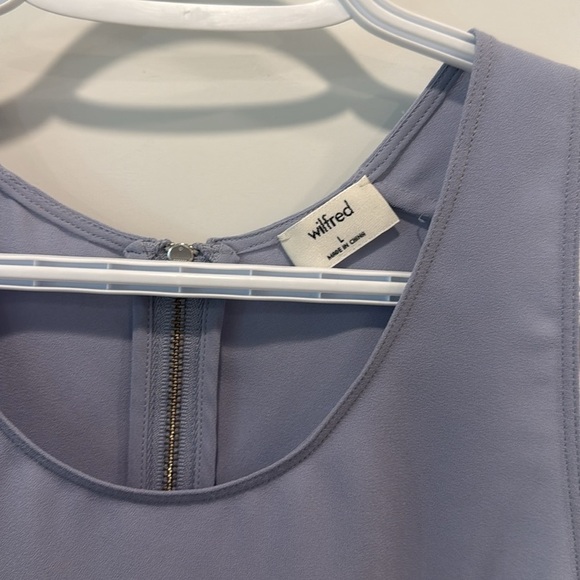 🏴 Aritzia Wilfred Purple Tank Top Relaxed Fit Scoop Neck size large - Picture 5 of 9